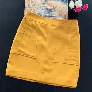 Mustard Forever 21 skirt